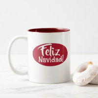 Feliz Navidad Spanische Weihnachtsfeier Tasse