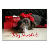 Feliz Navidad spanische Weihnachtskarte (Vorderseite (Horizontal))