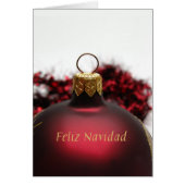 Feliz Navidad Spanische Weihnachtskarte (Vorne)
