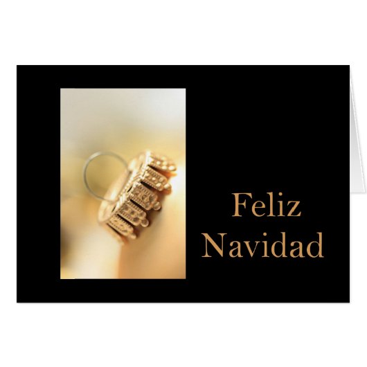 Feliz Navidad Spanische Weihnachtskarte (Vorderseite (Horizontal))