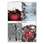 Feliz Navidad Spanische Weihnachtskarte (Vorne)