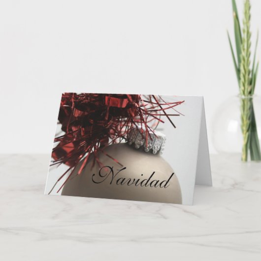 Feliz Navidad Spanische Weihnachtskarte Feiertagskarte (Vorderseite)