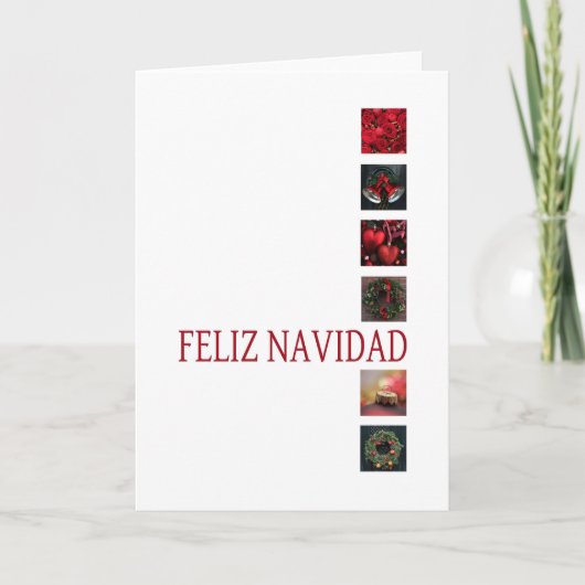 Feliz Navidad Spanische Weihnachtskarte Feiertagskarte (Vorderseite)