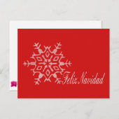 Feliz Navidad Spanische Weihnachtskarte Feiertagspostkarte (Vorne/Hinten)