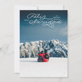 Feliz Navidad, Spanische Weihnachtskarte, Fotokart Feiertagskarte