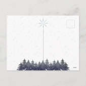 Feliz Navidad Spanischer Weihnachtsabendschnee Feiertagspostkarte (Rückseite)