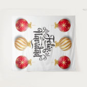 Feliz Navidad Spanischer Weihnachtsbaubels Wandteppich (Vorderseite (Horizontal))