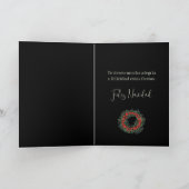 Feliz Navidad, spanischer Weihnachtskranz Feiertagskarte (Innenseite)