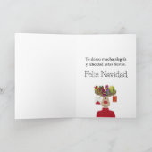 Feliz Navidad, Spanischer Weihnachtsmann Feiertagskarte (Innenseite)