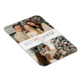 Feliz Navidad Spanisches Foto zum Schneiden von Pa Magnet (Rechte Seite)