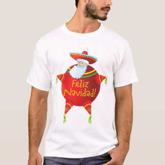 Feliz Navidad - spanisches T-Shirt, Spanisch Sankt T-Shirt