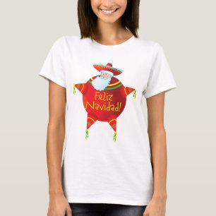Feliz Navidad - spanisches T-Shirt, Spanisch Sankt T-Shirt