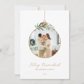 Feliz Navidad Spanisches Weihnachtsfest-Foto Feiertagskarte (Vorderseite)