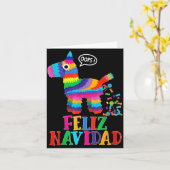Feliz Navidad Spanish Christmas Funny Mexican Nata Karte (Gelbe Blume)
