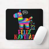 Feliz Navidad Spanish Christmas Funny Mexican Nata Mousepad (Mit Mouse)
