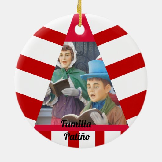 Feliz Navidad Spanish Essential Christmas Tree Keramik Ornament (Hinten)