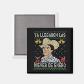 Feliz Navidad Spanish Las Nieves De Enero El Del C Magnet (Vorderseite/Rückseite)