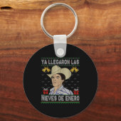 Feliz Navidad Spanish Las Nieves De Enero El Del C Schlüsselanhänger (Vorderseite)
