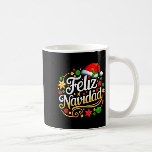 Feliz Navidad Spanish Mexican Christmas Xmas Holid Kaffeetasse (Rechts)