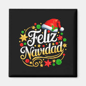 Feliz Navidad Spanish Mexican Christmas Xmas Holid Magnet (Vorne)