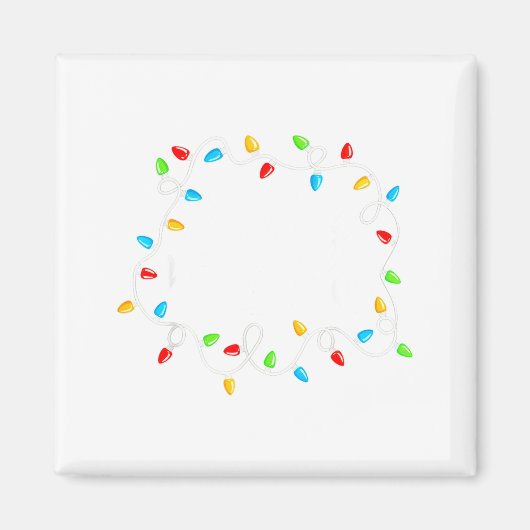 Feliz Navidad Spanish Mexican Christmas Xmas Light Magnet (Vorne)