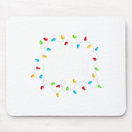 Feliz Navidad Spanish Mexican Christmas Xmas Light Mousepad (Vorne)