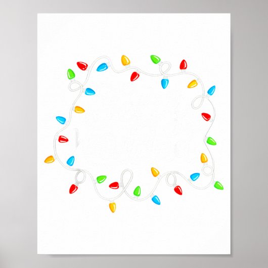 Feliz Navidad Spanish Mexican Christmas Xmas Light Poster (Vorne)