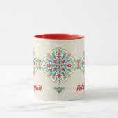 Feliz Navidad Spanish Mexico Tile Red Christmas Tasse (Zentrum)