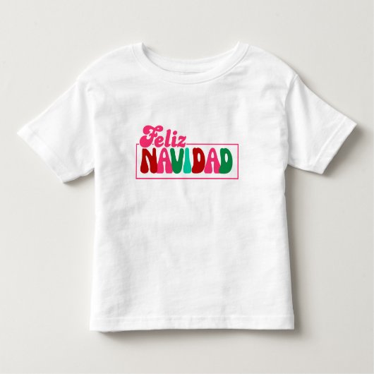 Feliz Navidad - Spaß bunt Kleinkind T-shirt (Vorderseite)