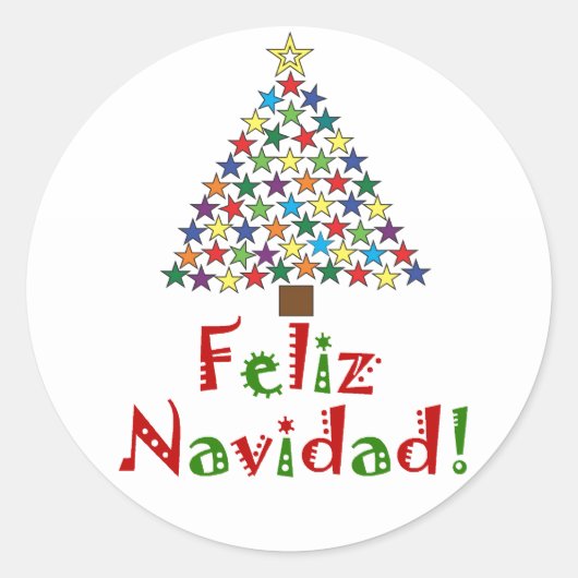 Feliz Navidad Sticker (Vorderseite)