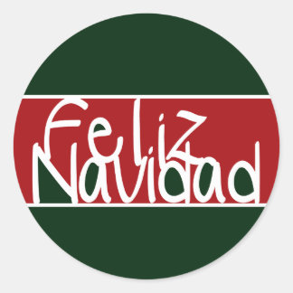Feliz Navidad Stickers oder Umschlag Aufkleber