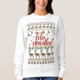 Feliz Navidad Strickjacke Sweatshirt