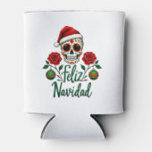 Feliz Navidad Sugar Skull Mexican Christmas T-Shir Dosenkühler (Vorderseite)
