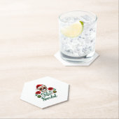 Feliz Navidad Sugar Skull Mexican Christmas T-Shir Untersetzer (Vor Ort)