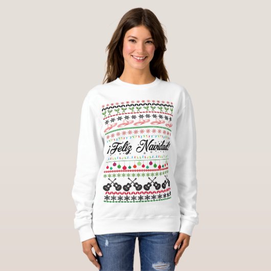 Feliz Navidad Sweater Sweatshirt (Vorne ganz)