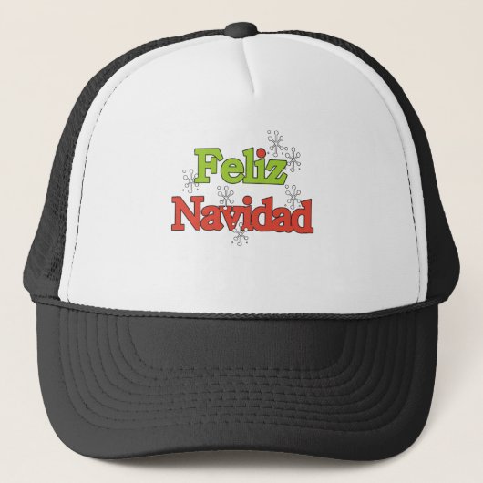 Feliz Navidad T-shirts and Ohrts Truckerkappe (Vorderseite)