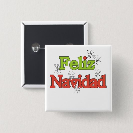 Feliz Navidad T - Shirts und Geschenke Button (Vorne & Hinten)