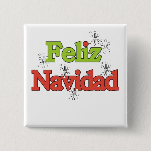 Feliz Navidad T - Shirts und Geschenke Button (Vorderseite)
