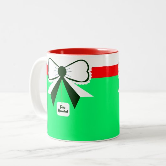 Feliz Navidad Tasse (Vorderseite Links)