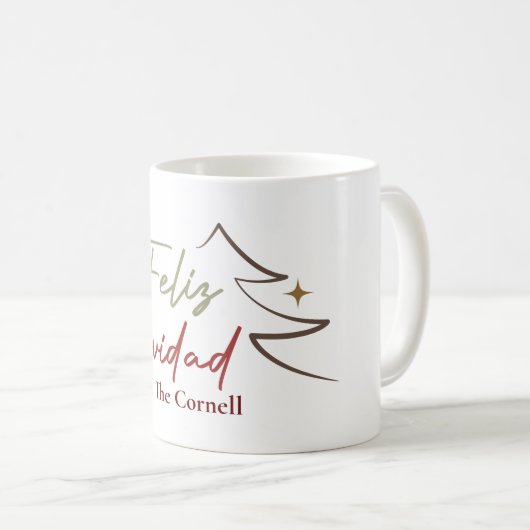 Feliz Navidad Tasse (VorderseiteRechts)