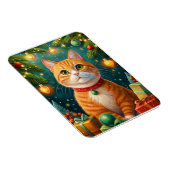 Feliz navidad te desea mi gato naranja magnet (Rechte Seite)