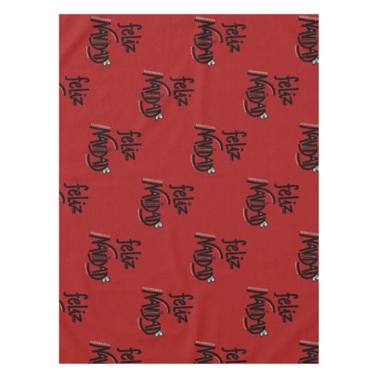 Feliz Navidad Tischdecke (Vorderseite)