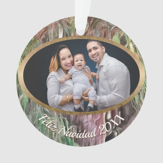 Feliz Navidad Tree von Tule OAX1 Ornament (Vorderseite)