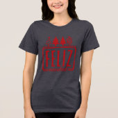 Feliz Navidad Tri-Blend Shirt (Vorderseite)