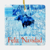 Feliz Navidad - Urban Moose Keramikornament (Vorderseite)