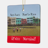 ¡ Feliz Navidad! Verzierung Keramikornament (Links)