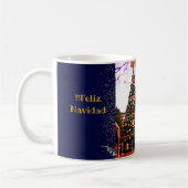 Feliz Navidad Watercolor Eukalyptus Spanisch Kaffeetasse (Links)
