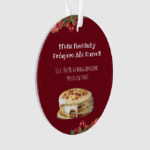 Feliz Navidad Weihnachten an el Comelón de Pupusas Ornament (Vorderseite)