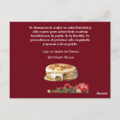 Feliz Navidad Weihnachten an el Comelón de Pupusas Postkarte (Rückseite)
