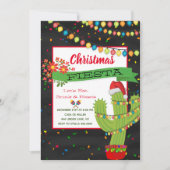 Feliz navidad Weihnachts-Party Fiesta Einladung (Vorderseite)